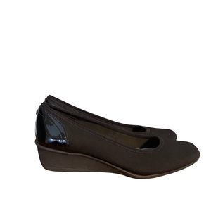 Anne Klein Sport Wisher 2 Black Wedges Size 7